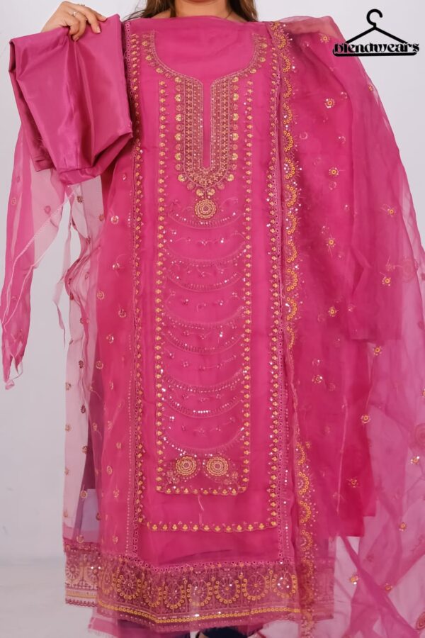 4 Piece- Pure Embroidered Shadabahar