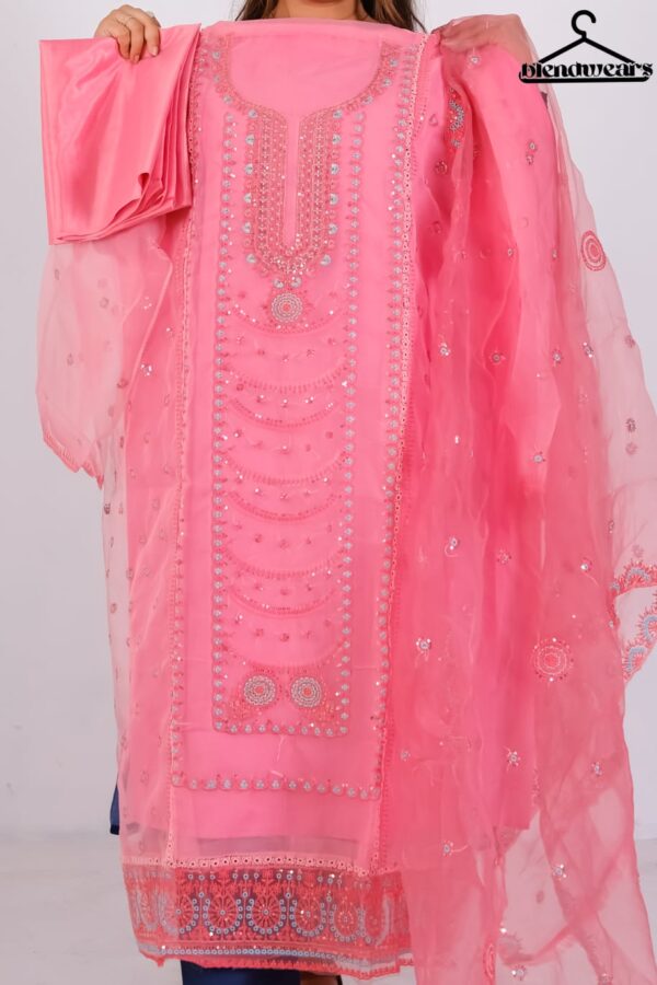 4 Piece- Pure Embroidered Shadabahar